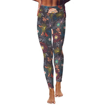 Load image into Gallery viewer, Flower design Yoga Leggings