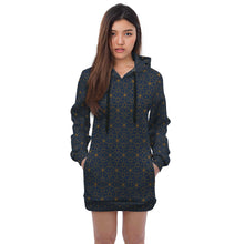 Load image into Gallery viewer, Geometric print hoodie dress.