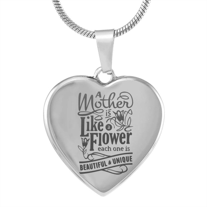 A mother is like a flower - Silver